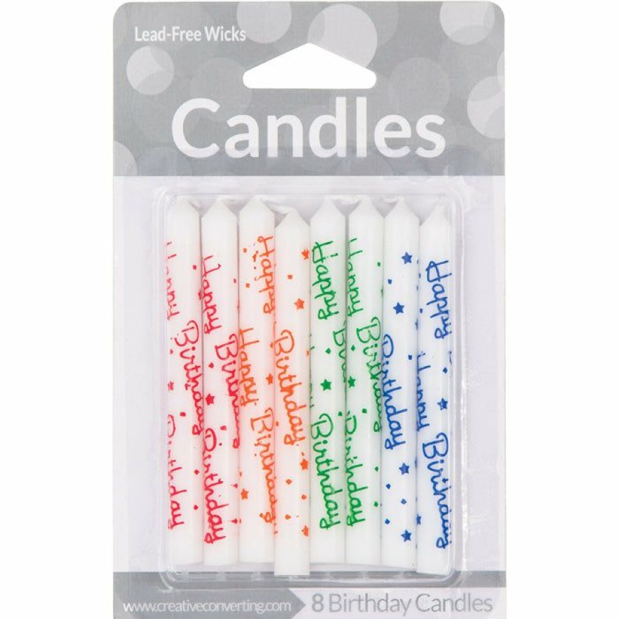 Birthdays * | Creative Converting Happy Birthday Candles, 8 Ct