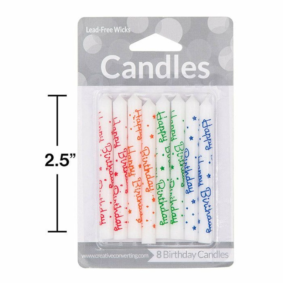 Birthdays * | Creative Converting Happy Birthday Candles, 8 Ct