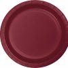 Solid Color Tableware * | Creative Converting Solid Color Tableware Burgundy Red Paper Plates, 24 Ct