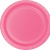 Solid Color Tableware * | Creative Converting Candy Pink Banquet Plates, 24 Ct