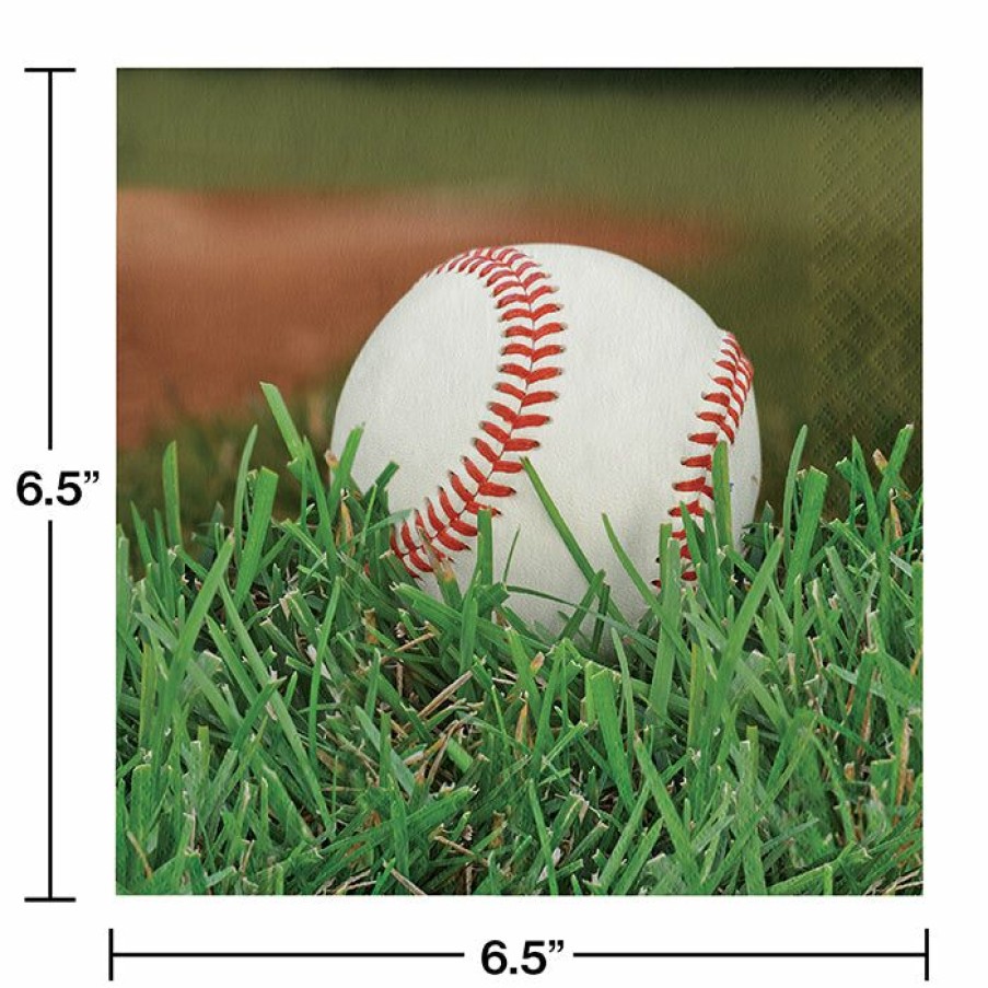 Sports * | Creative Converting Baseball Napkins, 18 Ct