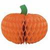 Holidays * | Creative Converting Thanksgiving Honeycomb Centerpiece, 6 Pumpkin Halloween Party Supplies