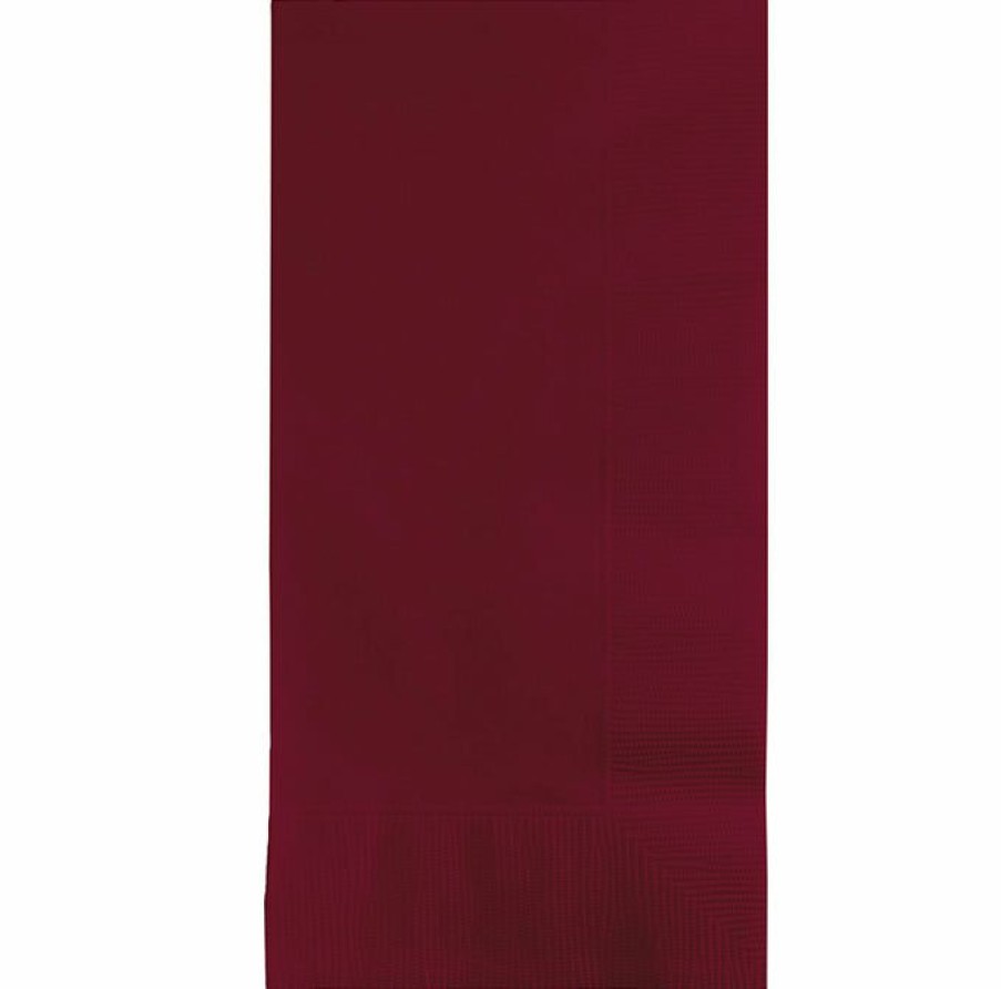 Solid Color Tableware * | Creative Converting Burgundy Dinner Napkins 2Ply 1/8Fld, 100 Ct