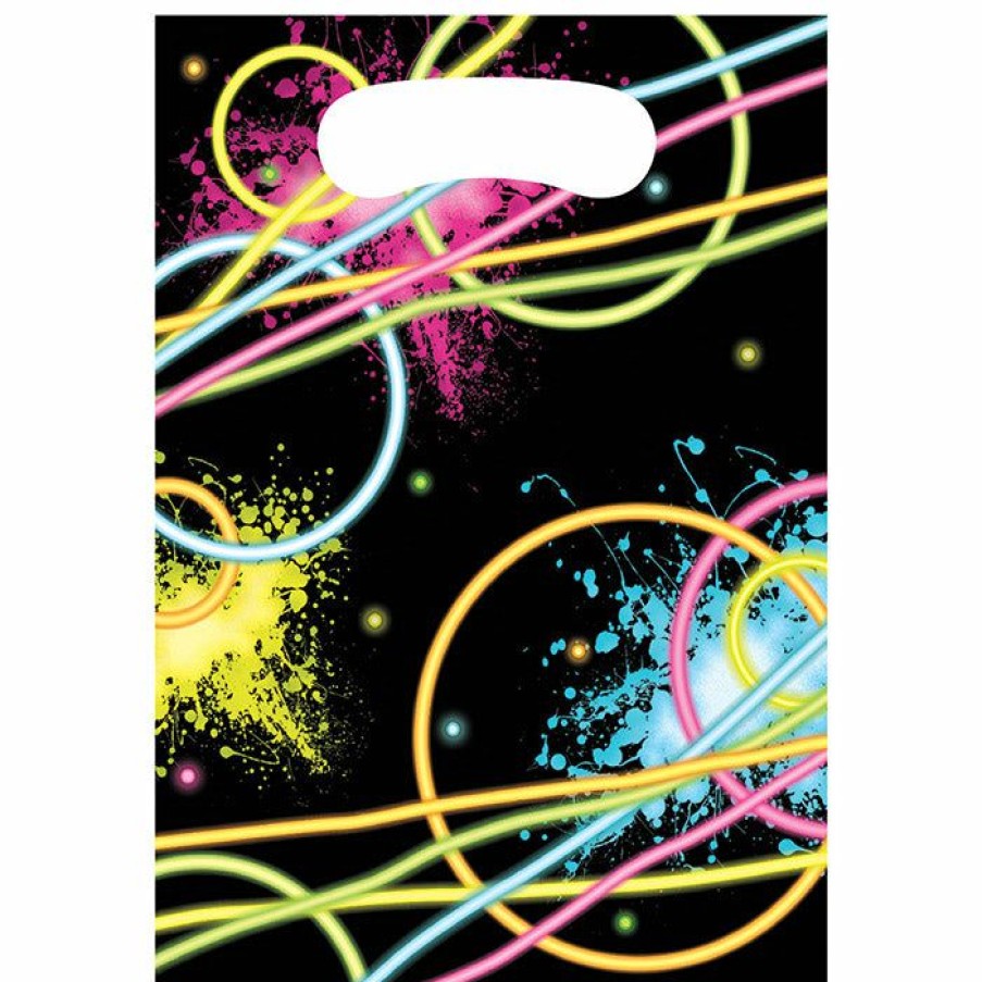 Birthdays * | Creative Converting Kids Birthday Party Themes Glow Party Favor Bags, 8 Ct