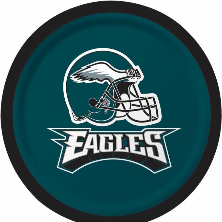 Sports * | Creative Converting Philadelphia Eagles Dessert Plates, 8 Ct