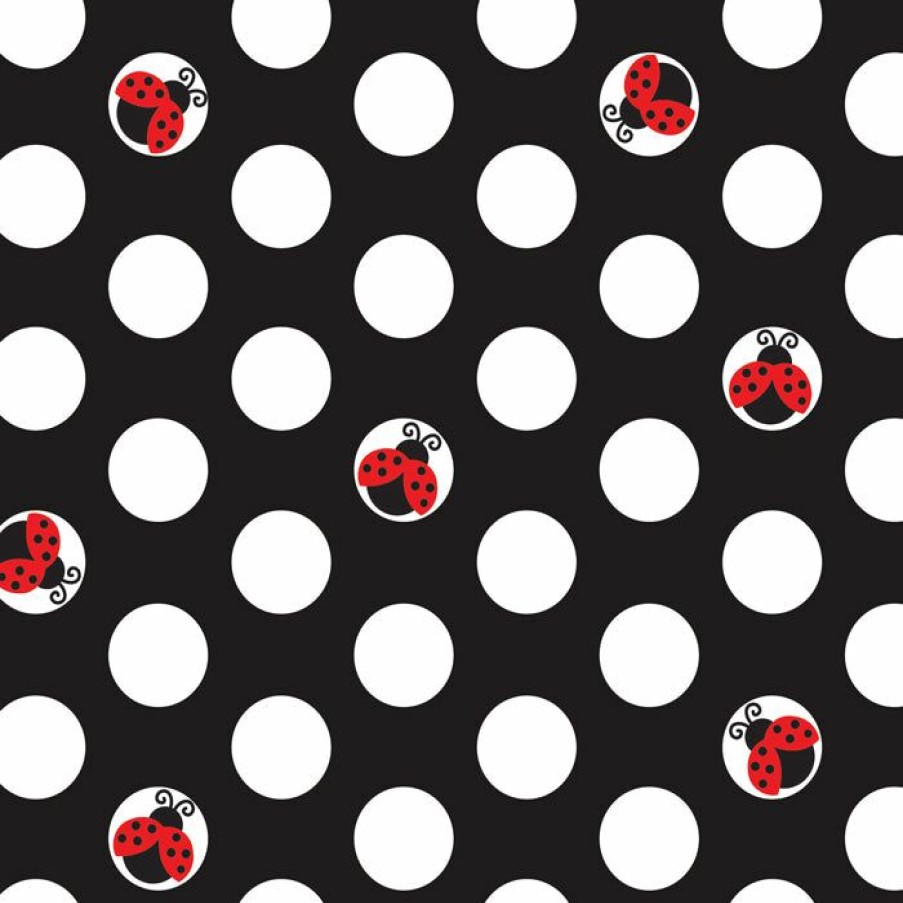 Birthdays * | Creative Converting Ladybug Fancy Beverage Napkin, 3 Ply, 16 Ct