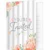 Baby Showers * | Creative Converting Baby Showers Farmhouse Floral Foldover Invitations Baby Shower (48/Case)