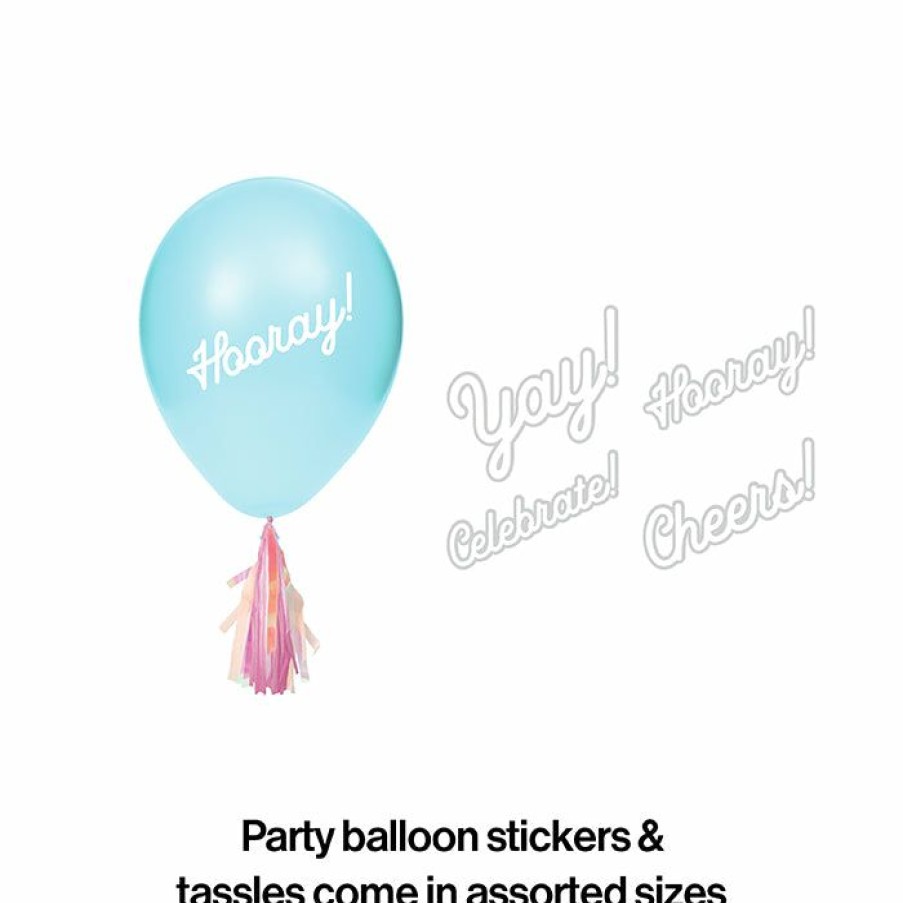 Themed Tableware * | Creative Converting Iridescent Party Balloon Stickers & Tassels (96/Case) Themed Tableware