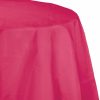 Solid Color Tableware * | Creative Converting Hot Magenta Tablecover, Octy Round 82 Polylined Tissue