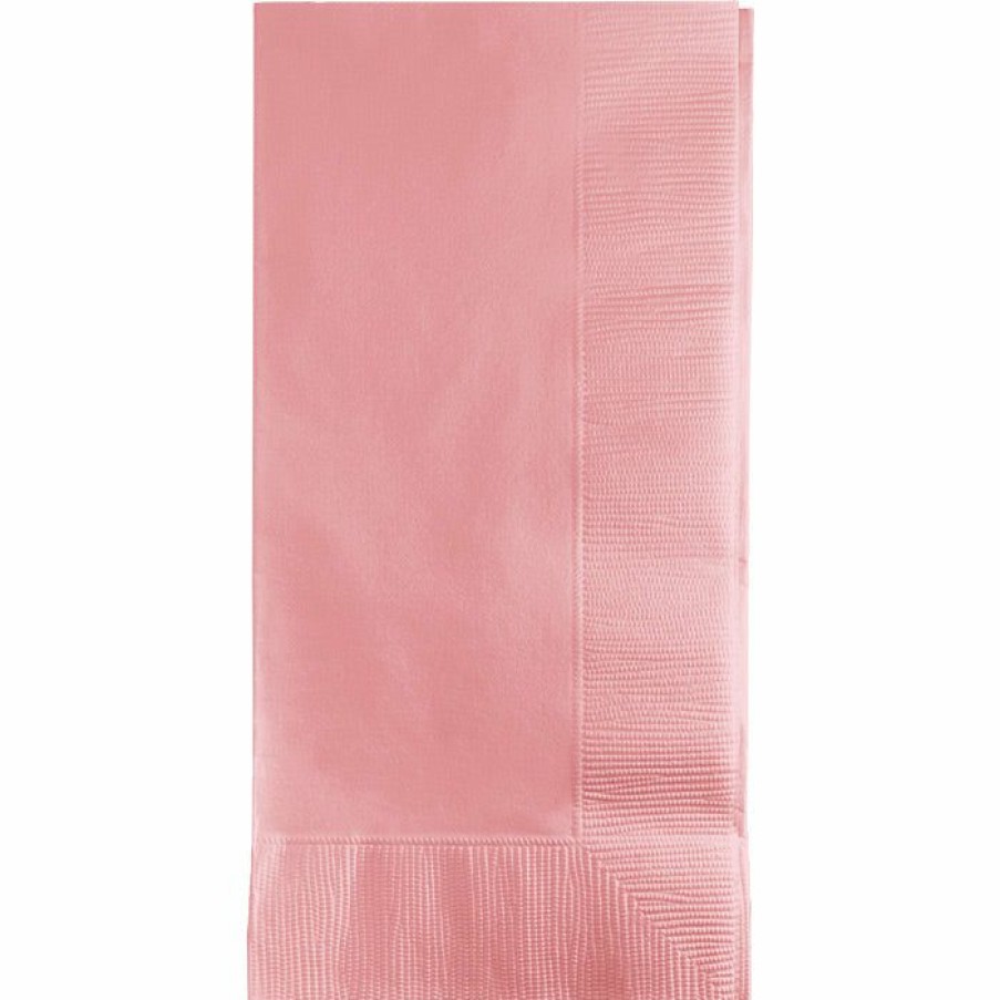 Solid Color Tableware * | Creative Converting Classic Pink Dinner Napkins 2Ply 1/8Fld, 50 Ct Solid Color Tableware