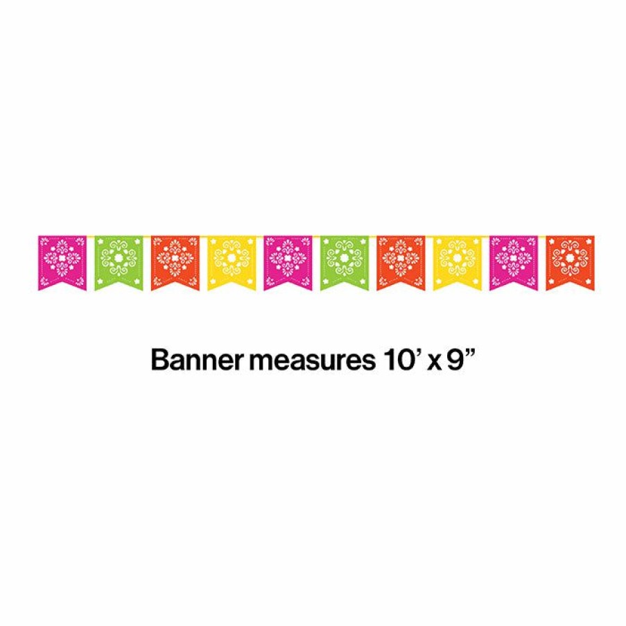 Holidays * | Creative Converting Cinco De Mayo And Fiesta Party Decorations Serape Papel Picado Banner