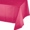 Solid Color Tableware * | Creative Converting Hot Magenta Tablecover Plastic 54 X 108 Solid Color Tableware