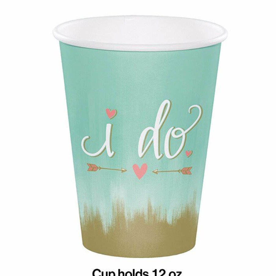 Bridal And Wedding * | Creative Converting Mint To Be Hot/Cold Cups, 12 Oz. (96/Case) Bridal And Wedding