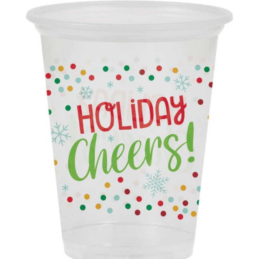 Solid Color Tableware * | Creative Converting 16Oz Plastic Cup, Clear, 8 Ct