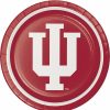 Sports * | Creative Converting Indiana University Paper Plates, 8 Ct Ncaa College Themed Party Decorations