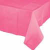 Solid Color Tableware * | Creative Converting Candy Pink Tablecover 54 X 108 Polylined Tissue