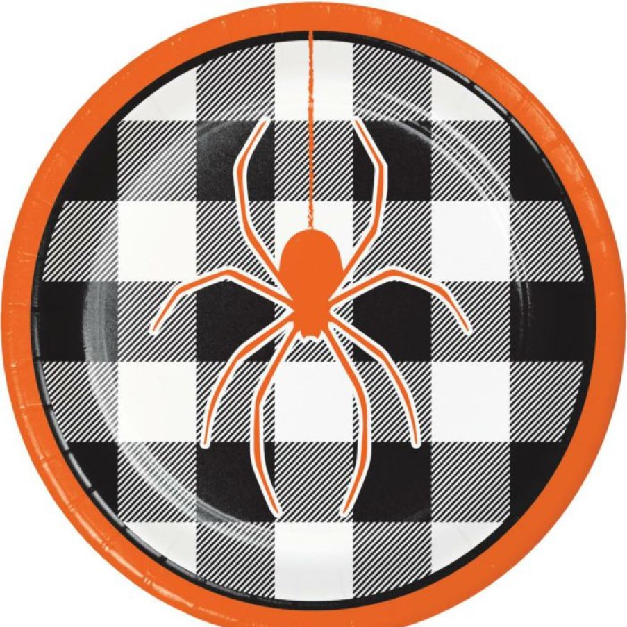 Holidays * | Creative Converting Spider Halloween Dessert Plates 96 Per Case