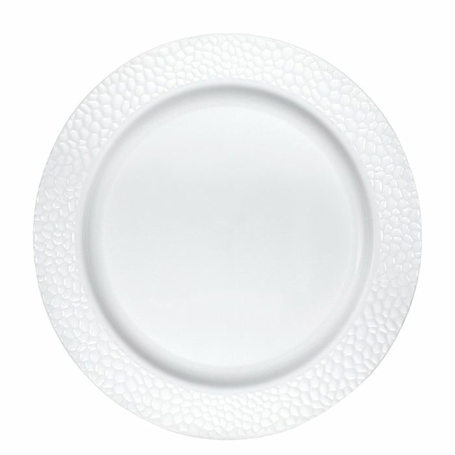 Themed Tableware * | Creative Converting Themed Tableware 7.5 White Pebble Plate 10Ct