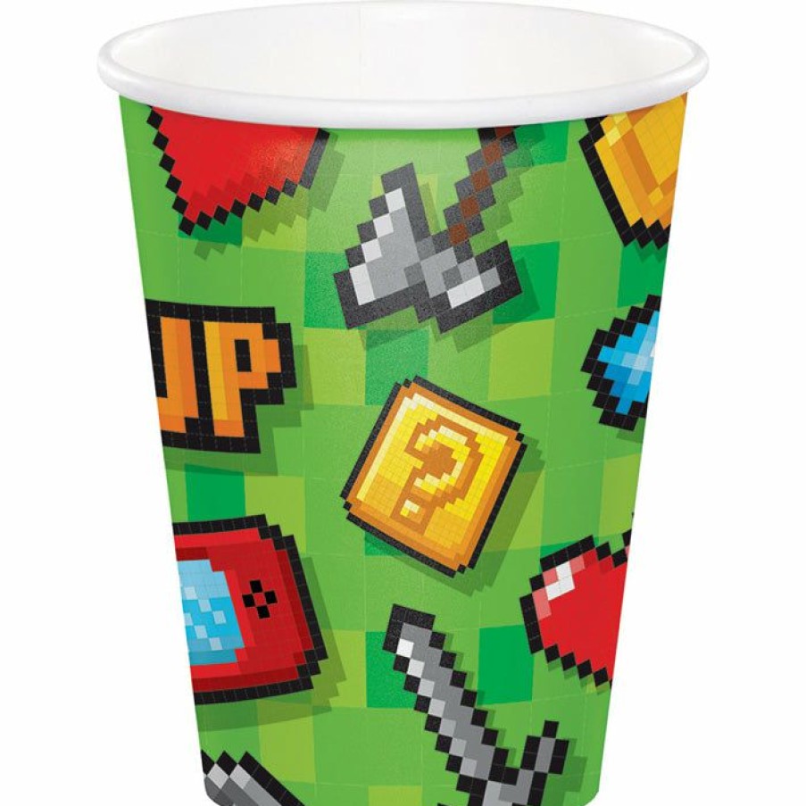 Birthdays * | Creative Converting Kids Birthday Party Themes Gaming Party Hot/Cold Paper Cups 9 Oz., 8 Ct