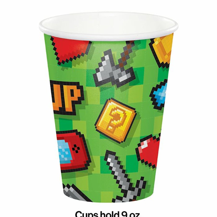 Birthdays * | Creative Converting Kids Birthday Party Themes Gaming Party Hot/Cold Paper Cups 9 Oz., 8 Ct