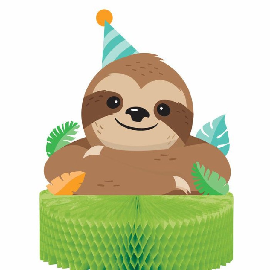 Birthdays * | Creative Converting Kids Birthday Party Themes Sloth Party Centerpiece