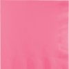 Solid Color Tableware * | Creative Converting Candy Pink Dinner Napkins 3Ply 1/4Fld, 25 Ct