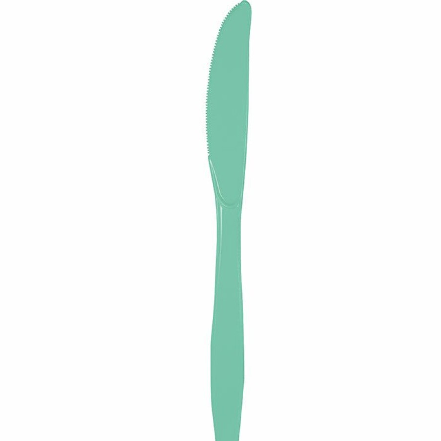 Solid Color Tableware * | Creative Converting Fresh Mint Green Plastic Knives, 50 Ct