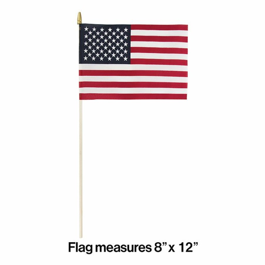 Holidays * | Creative Converting Cloth Usa Flag, 8 X 12 Patriotic And 4Th Of July Party Decorations