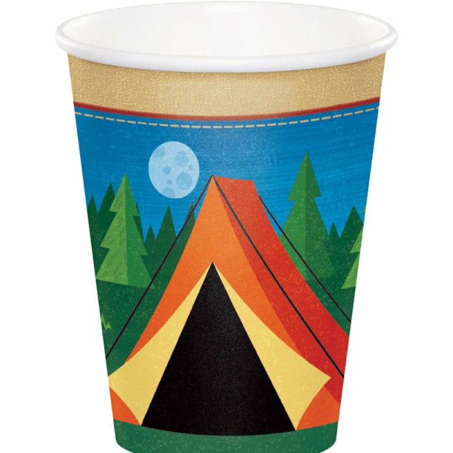 Birthdays * | Creative Converting Camp Out Hot/Cold Paper Cups 9 Oz., 8 Ct