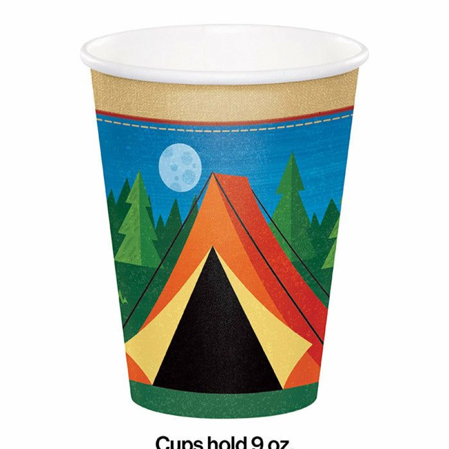 Birthdays * | Creative Converting Camp Out Hot/Cold Paper Cups 9 Oz., 8 Ct