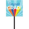 Graduation Party Supplies * | Creative Converting Rainbow Grad Yard Sign (1/Pkg) Graduation Party Supplies