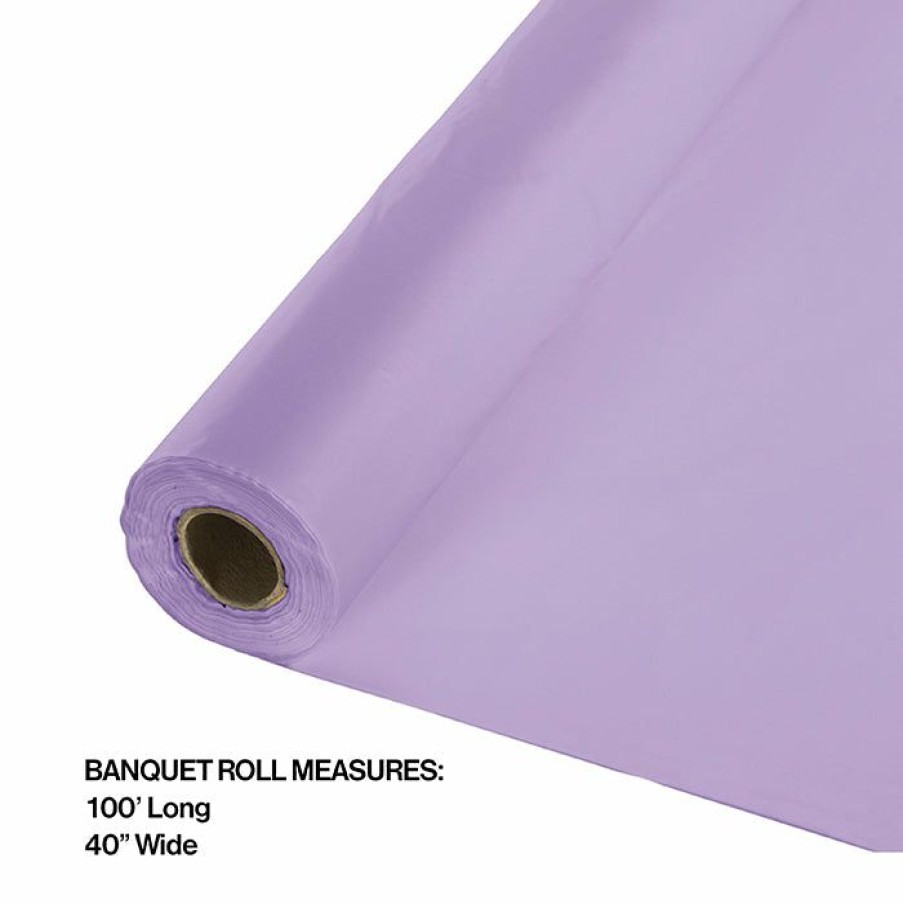 Solid Color Tableware * | Creative Converting Luscious Lavender Banquet Roll 40 X 100 Solid Color Tableware