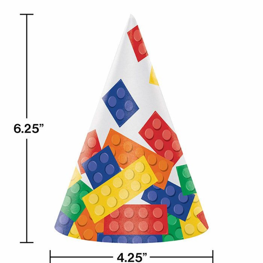 Birthdays * | Creative Converting Block Party Party Hats, 8 Ct