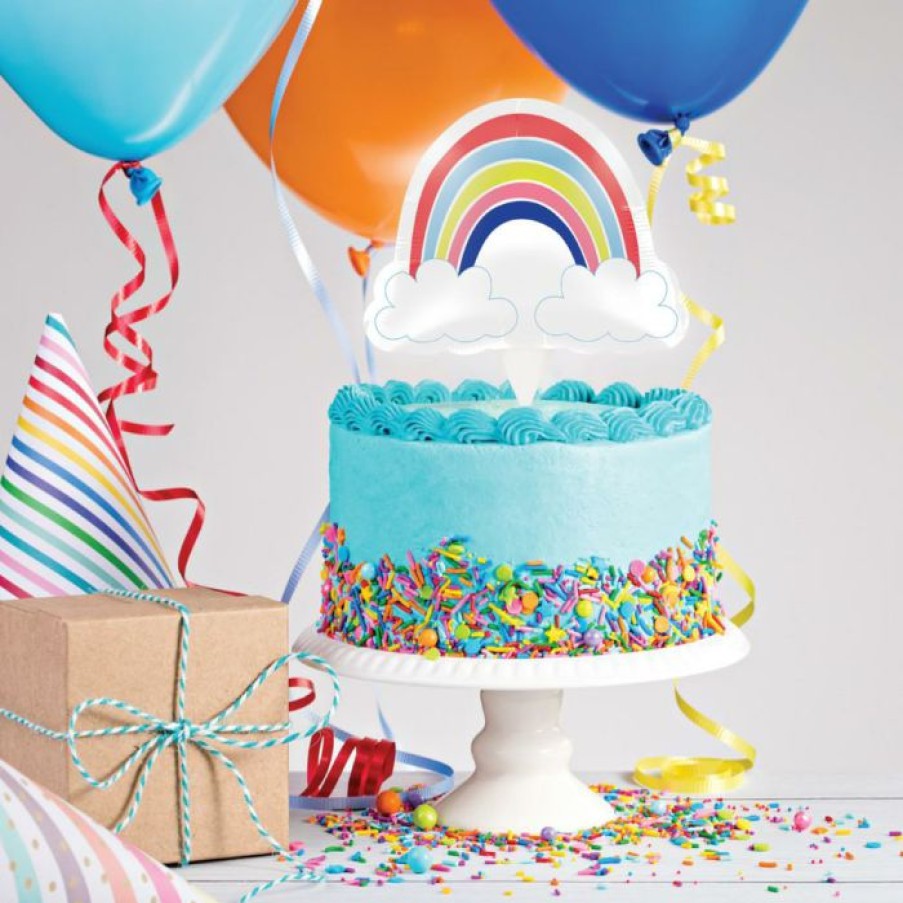 Birthdays * | Creative Converting Over The Rainbow Balloon Cake Topper (12/Case)