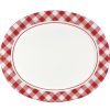 Holidays * | Creative Converting Classic Gingham Oval Platter (8/Pkg)