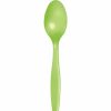 Solid Color Tableware * | Creative Converting Fresh Lime Green Plastic Spoons, 50 Ct