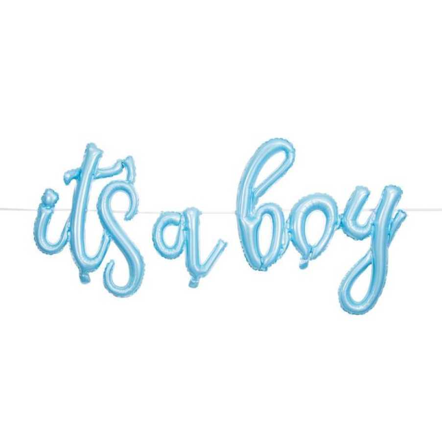 Baby Showers * | Creative Converting It'S A Boy Balloon Banner (1/Pkg) Baby Showers