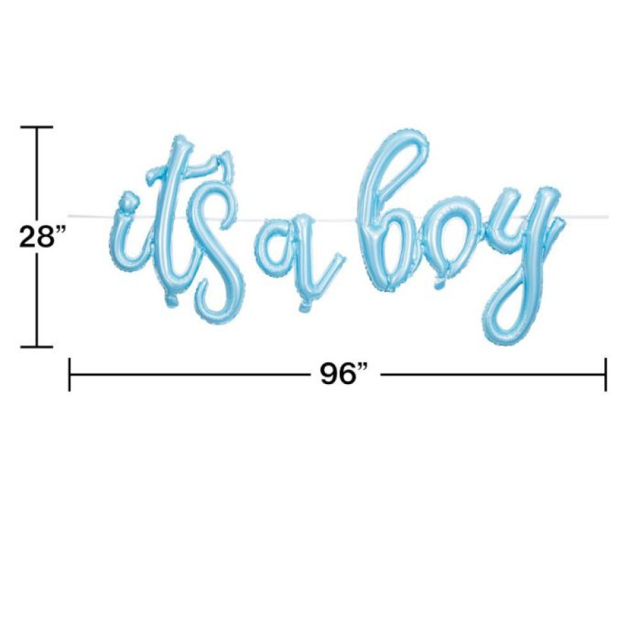 Baby Showers * | Creative Converting It'S A Boy Balloon Banner (1/Pkg) Baby Showers