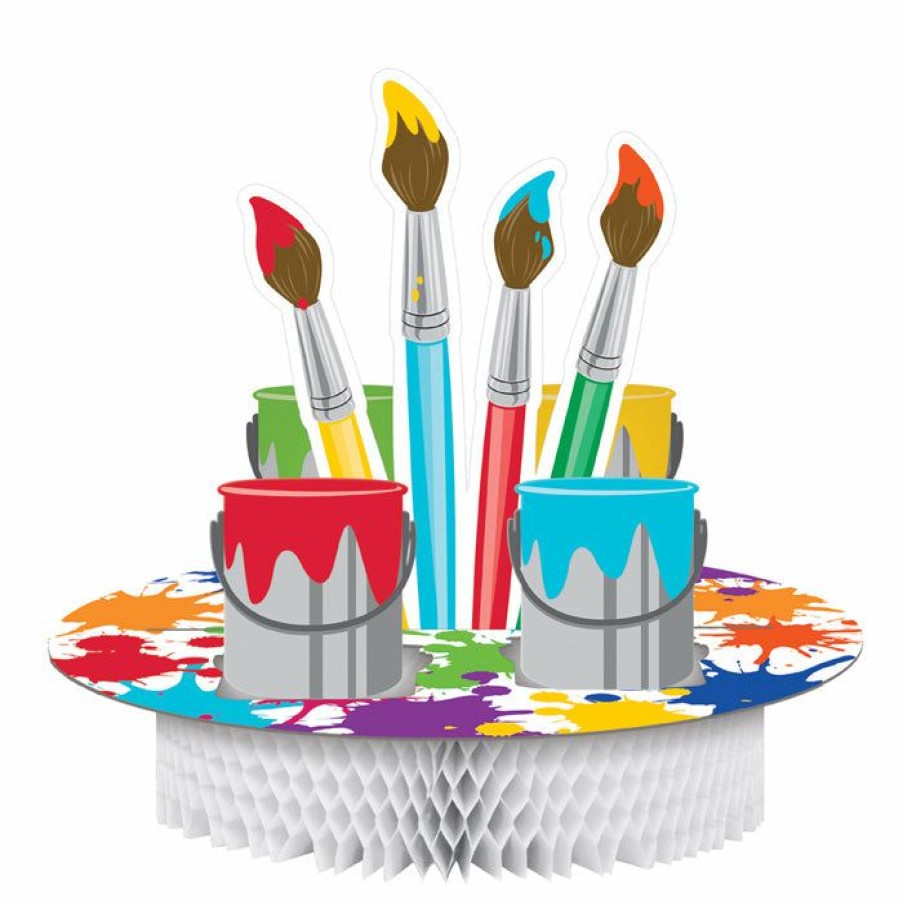 Birthdays * | Creative Converting Art Party Centerpiece