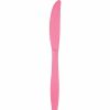 Solid Color Tableware * | Creative Converting Solid Color Tableware Candy Pink Plastic Knives, 50 Ct