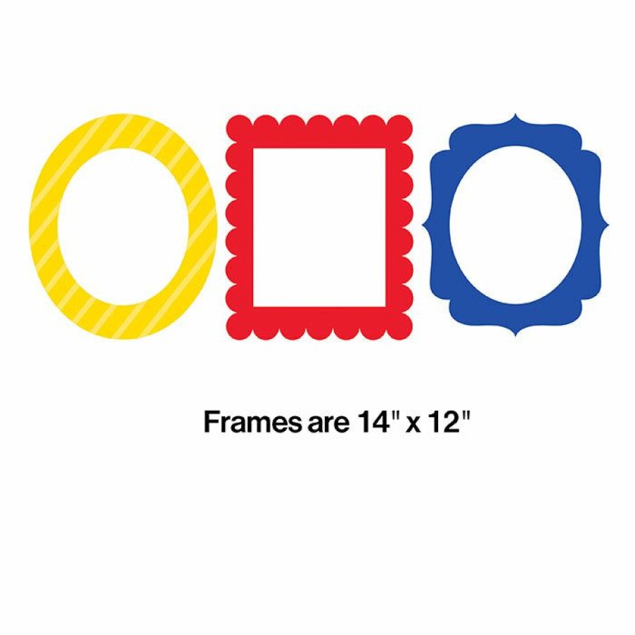 General Decorations * | Creative Converting Primaries Photo Frames (18/Case) General Decorations