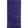 Solid Color Tableware * | Creative Converting Purple Dinner Napkins 2Ply 1/8Fld, 50 Ct Solid Color Tableware