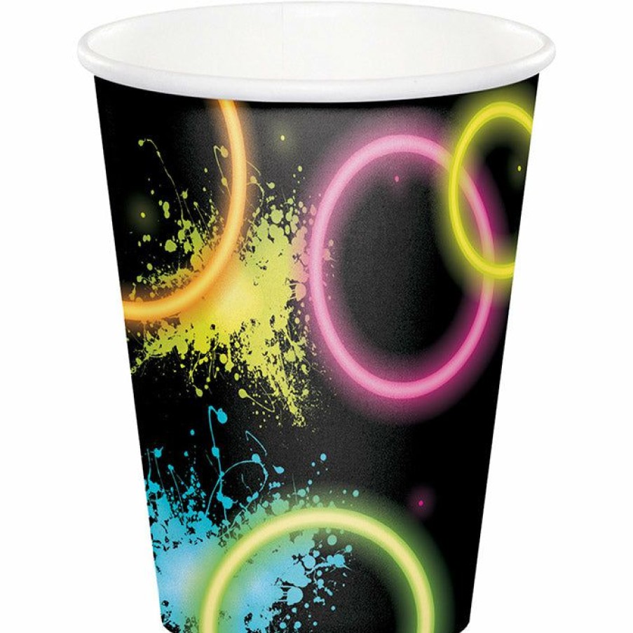 Birthdays * | Creative Converting Kids Birthday Party Themes Glow Party Hot/Cold Paper Cups 9 Oz., 8 Ct