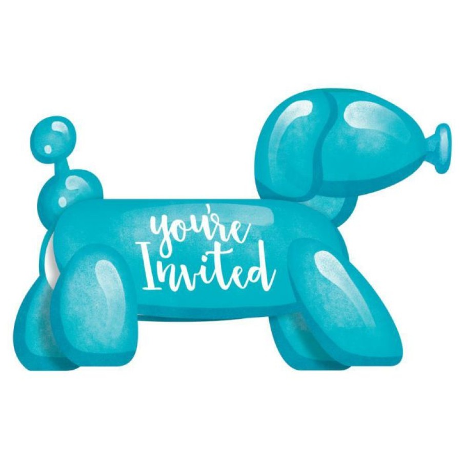 Birthdays * | Creative Converting Kids Birthday Party Themes Party Balloon Animal Invitations, 8 Ct