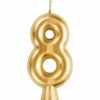 Birthdays * | Creative Converting Gold 8 Candle