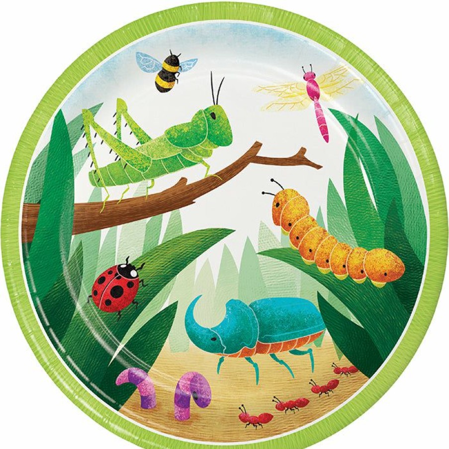 Birthdays * | Creative Converting Birthday Bugs Dinner Plate 8Ct