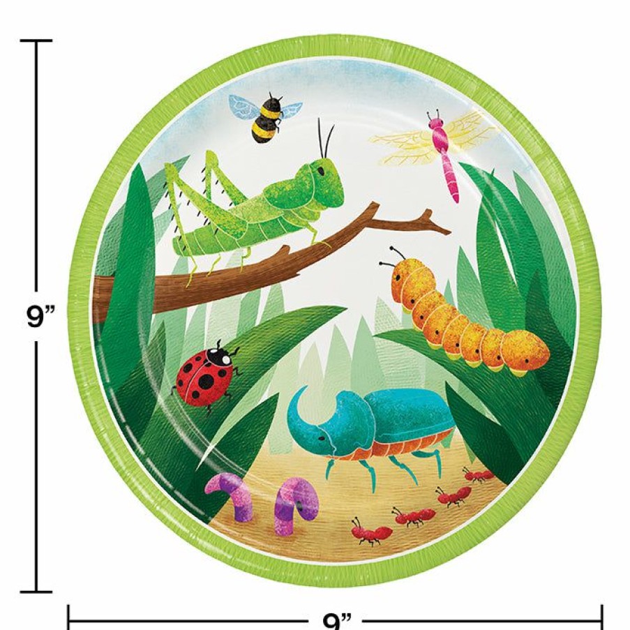 Birthdays * | Creative Converting Birthday Bugs Dinner Plate 8Ct