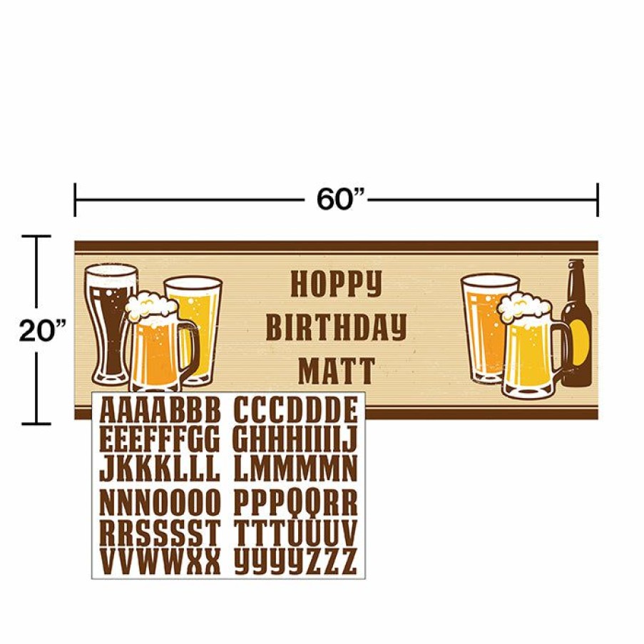 Birthdays * | Creative Converting Cheers & Beers Giant Party Banner W/Stck