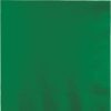 Solid Color Tableware * | Creative Converting Emerald Green Dinner Napkins 3Ply 1/4Fld, 25 Ct Solid Color Tableware