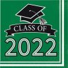 Graduation Party Supplies * | Creative Converting Graduation Party Supplies Emerald Green Class Of 2022 Luncheon Napkins, 36Ct